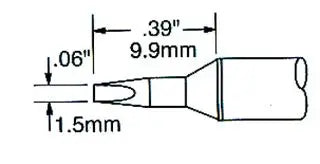 Metcal Tip Chisel 1.5mm (0.059