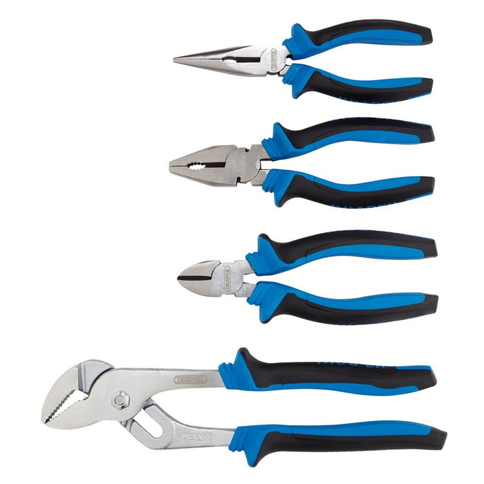 Draper Tools Soft Grip Pliers Set (4 piece)