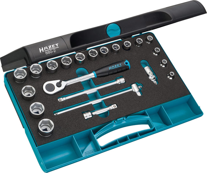 Hazet 22 Pce 3/8in Metric Socket Set 880-2