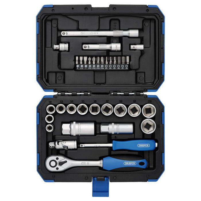 Draper Tools Metric Socket Set 3/8
