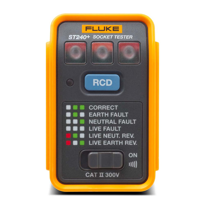 Fluke Socket Tester With Leds Rcd Test Button Beeper