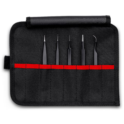 Knipex 92 00 01 ESD Universal Tweezers Set ESD 5 Piece