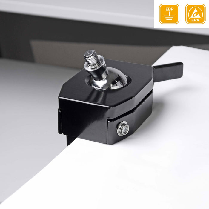 Bernstein ESD Ball Joint Base SPANNFIX for Clamping On 80mm Black