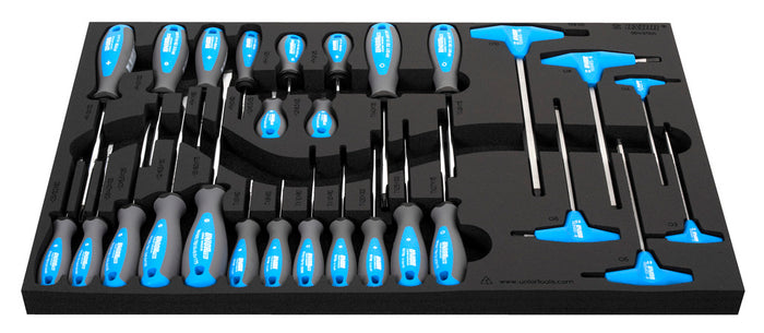 Unior 964/37SOS Set of screwdrivers in SOS Tool Tray, 28 Pce