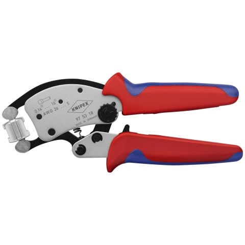 Knipex Twistor 16 Self-Adjusting Crimping Pliers for Wire Ferrules 97 53 18