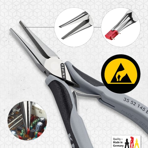 Knipex 35 52 145 ESD Electronics Pliers ESD with Box Joint