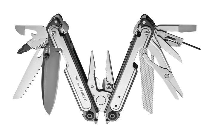 Leatherman 20 Tool ARC Multi-Tool with MagnaCut Steel Blade & Nylon Sheath Silver