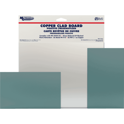 MG Chemicals Positive Presensitized Single Sided Copper Clad Board 1/32