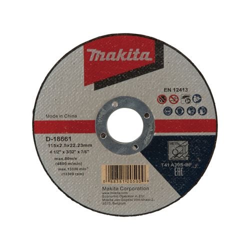 Makita 115 x 2.5 x 22mm Metal Cut Disc