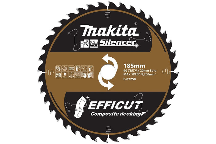 Makita Efficut Composite Decking TCT Saw Blade 260mm x 30mm x 75T