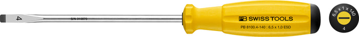 PB Swiss 8100 ESD SwissGrip Slotted Screwdriver 1 x 6.5 x 140mm
