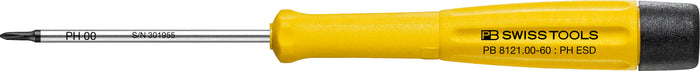 PB Swiss 8121 ESD Electronics Phillips Screwdriver PH00 x 60mm