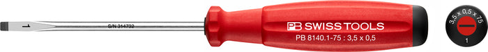PB Swiss 8140 SwissGrip Slotted Screwdriver 0.5 x 3.5 x 75mm