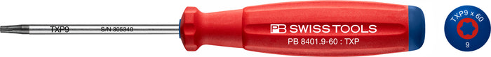 PB Swiss SwissGrip Torx Plus Screwdriver #9 x 60mm