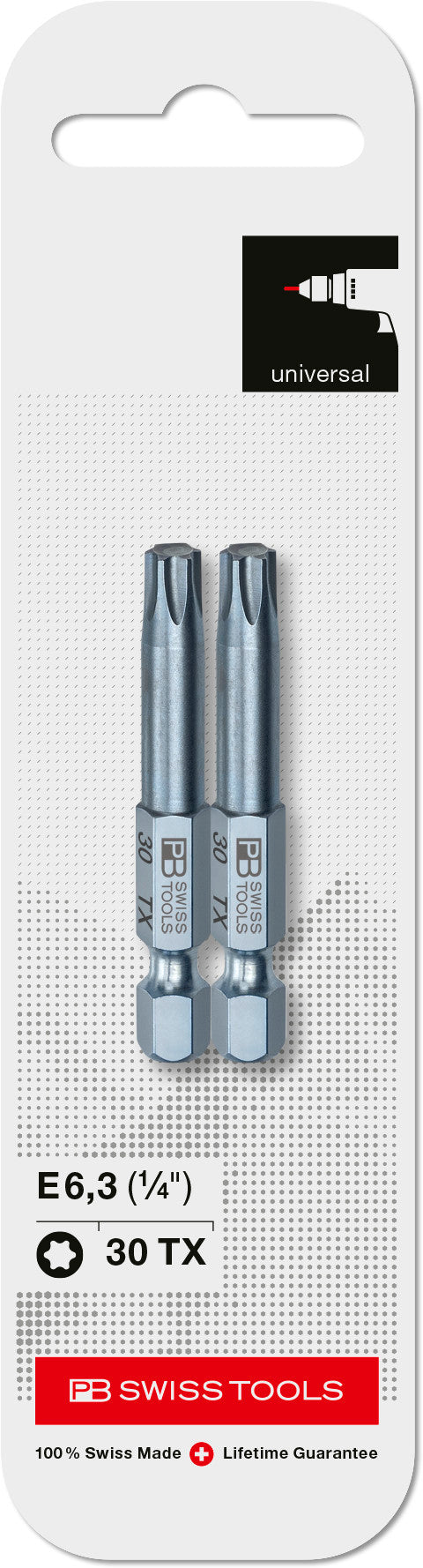 PB Swiss Torx PrecisionBit TX30 Design E 6.3 (1/4