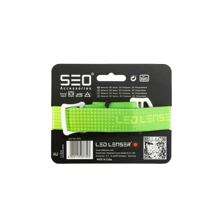 Ledlenser Accessory Headband for Headlamp to fit SEO Green