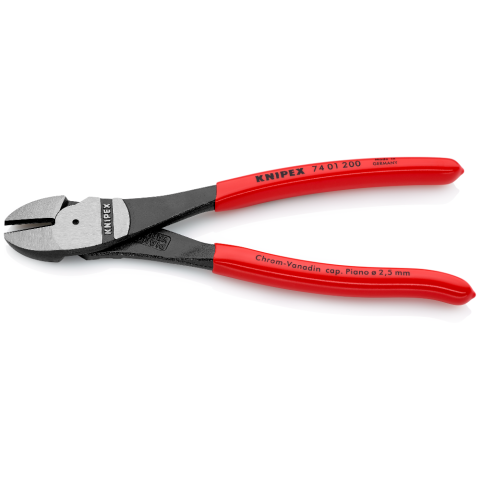 Knipex High Leverage Diagonal Cutter 200mm Plastic Coated