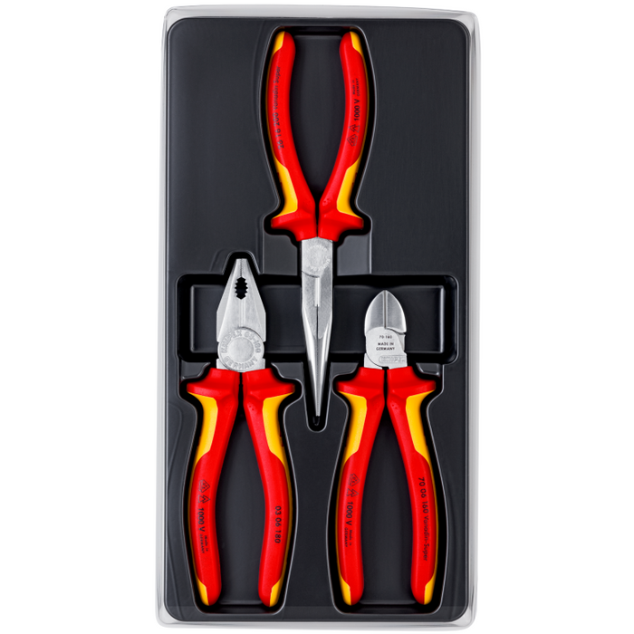 Knipex 1000V Electro Set, 3 Piece
