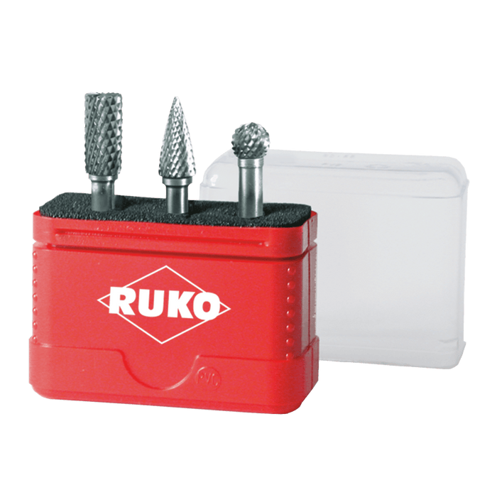 Ruko Tungsten Carbide Rotary Burrs TC in Mini-Box