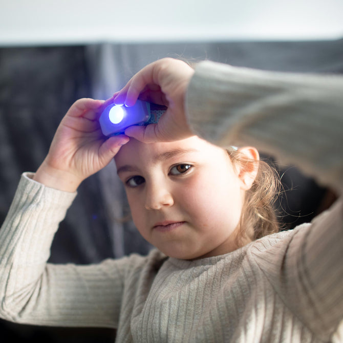 Ledlenser KIDLED2 40lm Multi-Colour LED Headlamp for Children 3 Years+ With Safety Screws - Purple