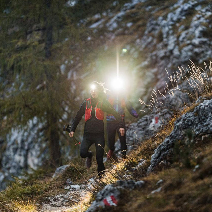 Ledlenser NEO9R 1200lm Xtreme Twin LED Fusion Beam Rechargeable Running Headlamp Grey