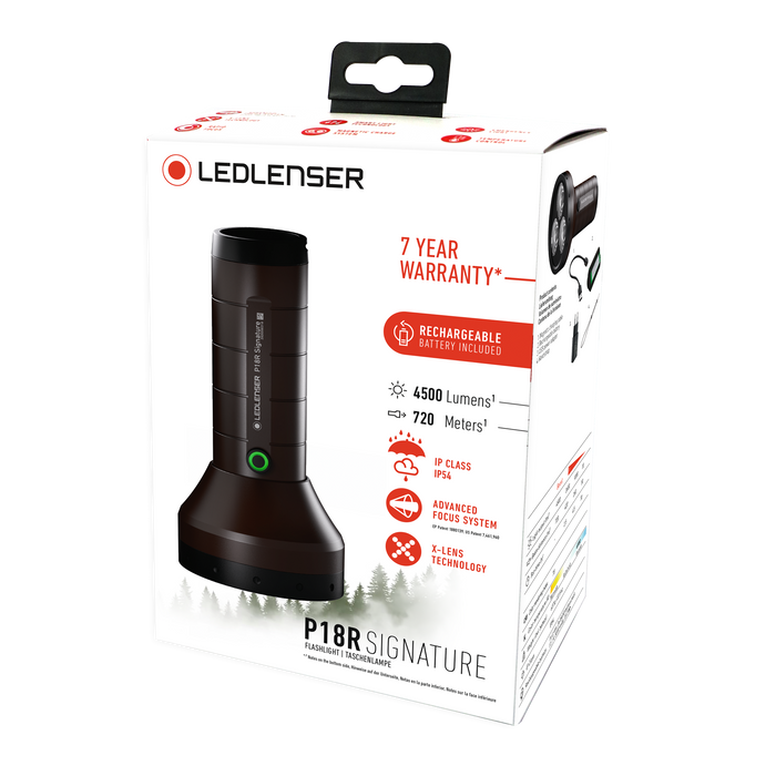 Ledlenser P18R Signature 4500lm Xtreme LED Rechargeable Flashlight