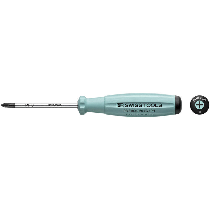 PB Swiss 8190 RB SwissGrip Phillips Screwdrivers (Various Sizes)