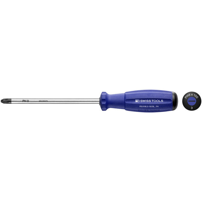 PB Swiss 8190 RB SwissGrip Phillips Screwdrivers (Various Sizes)