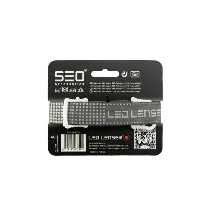 Ledlenser Accessory Reflective Headlamp Headband Suits SEO, MH2, MH6 Headlamps