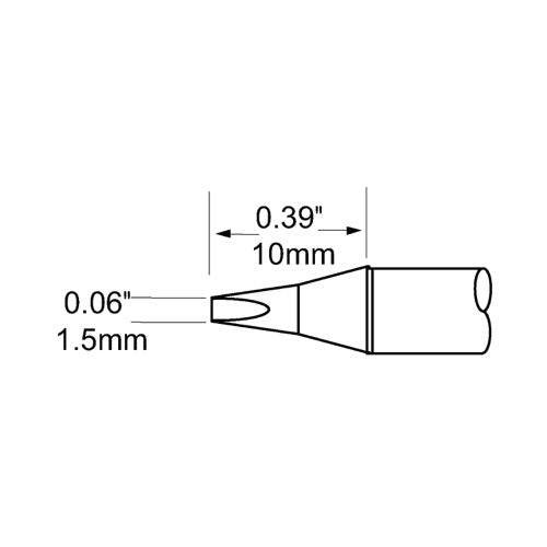 Metcal SFP Soldering Cartridge Chisel 1.5mm (0.059