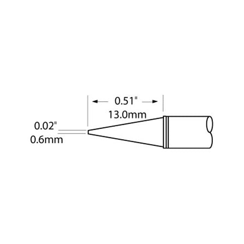 Metcal Cartridge Conical 0.6mm (0.024