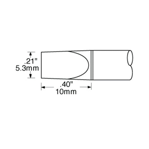 Metcal SSC Soldering Cartridge Chisel Extra Large 5.3mm (0.209