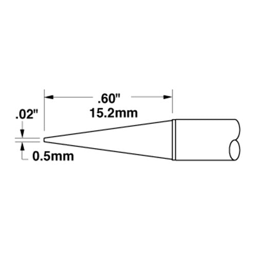 Metcal Conical (STTC) Sharp Long Reach 0.5x15.2mm (0.02