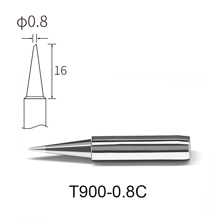 Atten T900-0.8C 0.8mm Bevel Soldering Tip