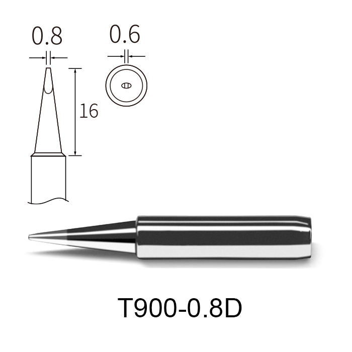 Atten T900-0.8D 0.8mm Chisel Soldering Tip
