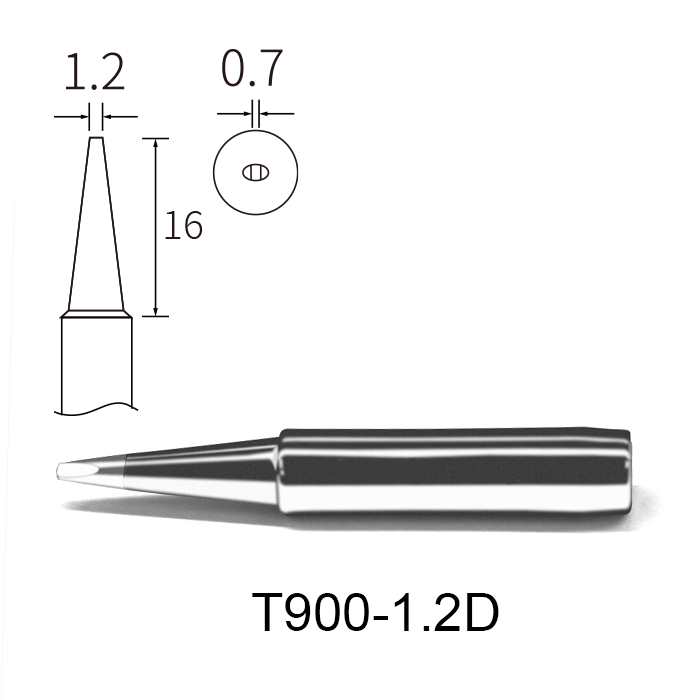Atten T900-1.2D 1.2mm Chisel Soldering Tip