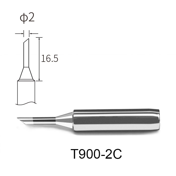 Atten T900-2C 2mm Bevel Soldering Tip