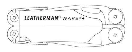 Leatherman 18 Tool Wave Plus Multi-Tool Black with Molle Sheath