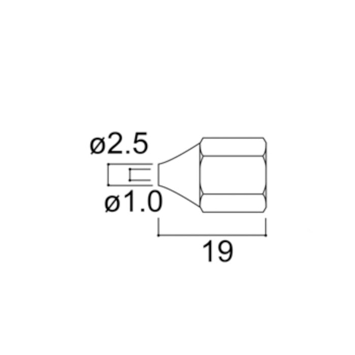 Hakko 804 Series Nozzle 1.0mm Diameter