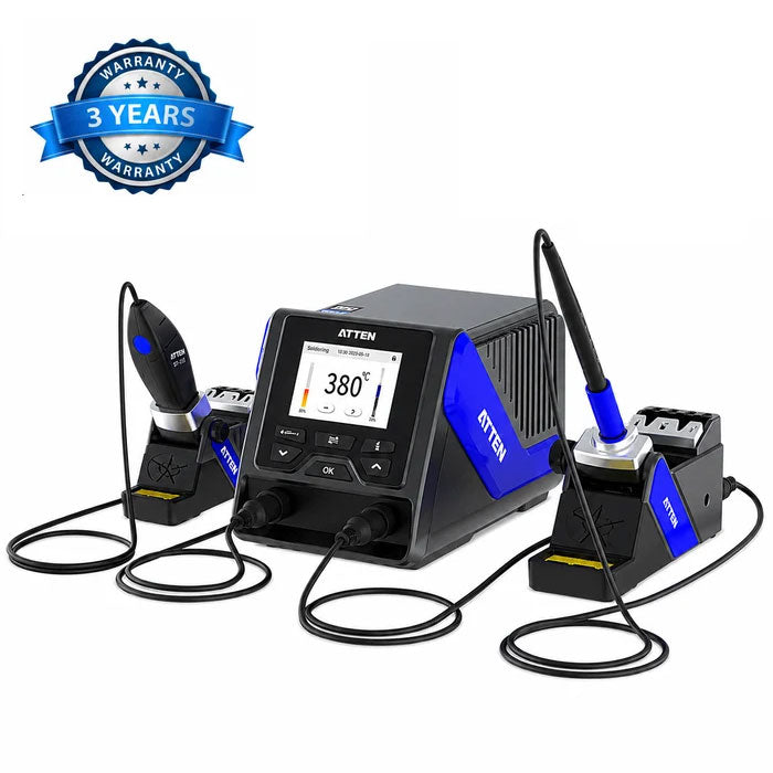 Atten GT-6302A High Power Soldering Station with GT-Y151 Iron and GT-N080 Tweezers