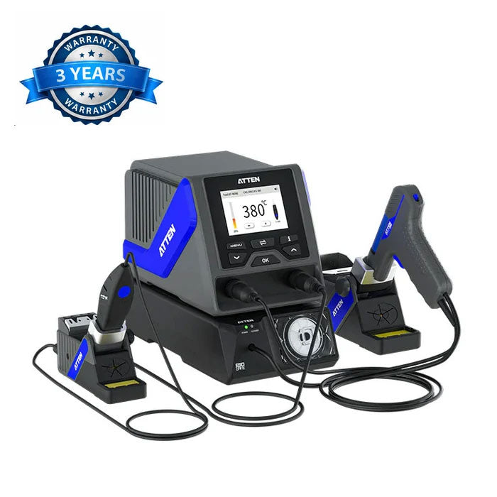 Atten GT-6302C High Power Soldering/Desoldering Station with GT-X151 Gun + GT-N080 Tweezers