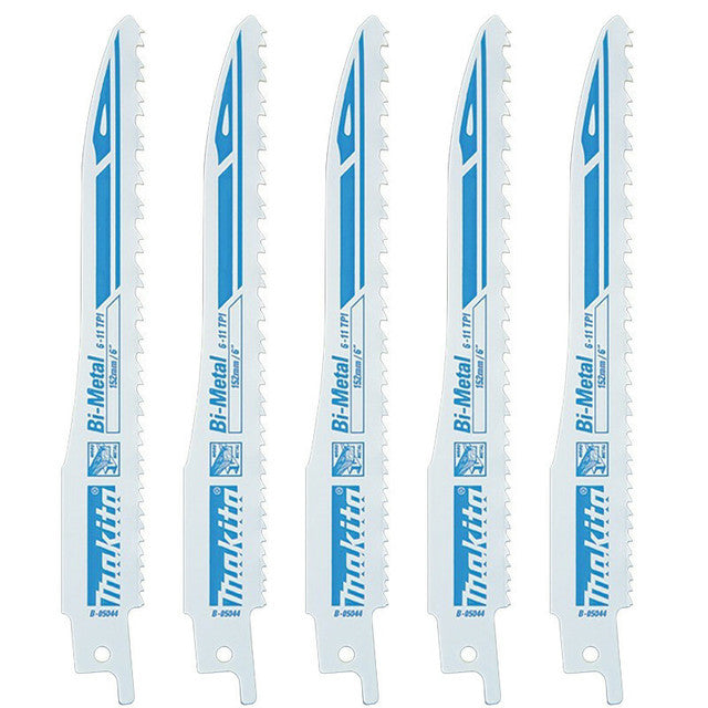 Makita Reciprocating Saw Blades BI-M 152mm 6-11TPI, 25pk