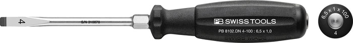 PB Swiss 8102 DN SwissGrip Slotted Screwdriver with Going Through Blade 5.5mm