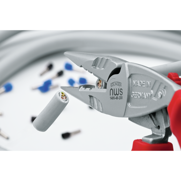 NWS 1406-49-VDE-200-SB Ergonomic Electrician's Pliers ErgoMulti VDE
