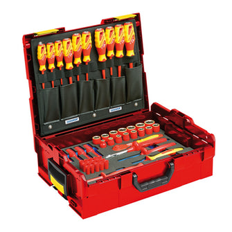 Gedore 1100-1094 VDE Tool Assortment HYBRID in L-BOXX, 53 Pce