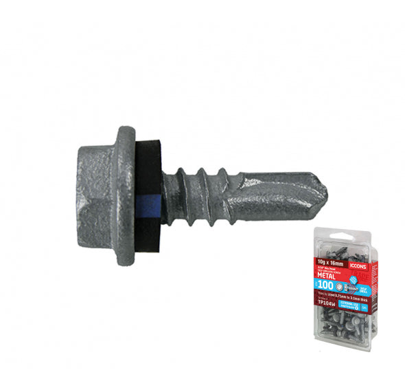ICCONS Sd Hex Coarse Washered C4 12-14 X 20 Trade Pack Of 50