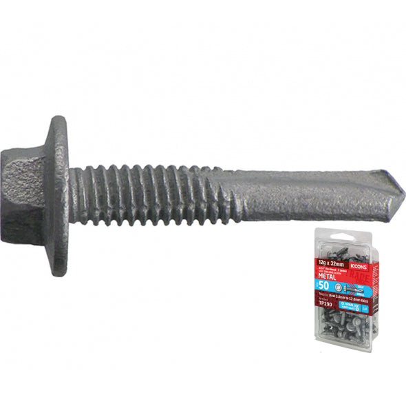ICCONS Sd Hex 5 Series Fine C4 12-24 X 85 Trade Pack Of 20