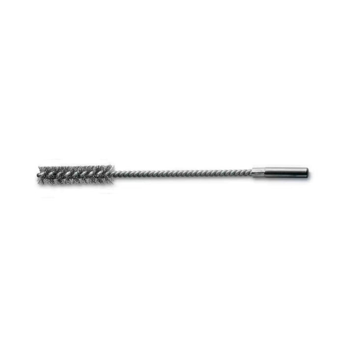Lessmann Cylinder Brush 8mm Shank 200 x 55mm Dia 13mm Steel Wire Crimped 0.15mm Core Wire Gal 2.8mm
