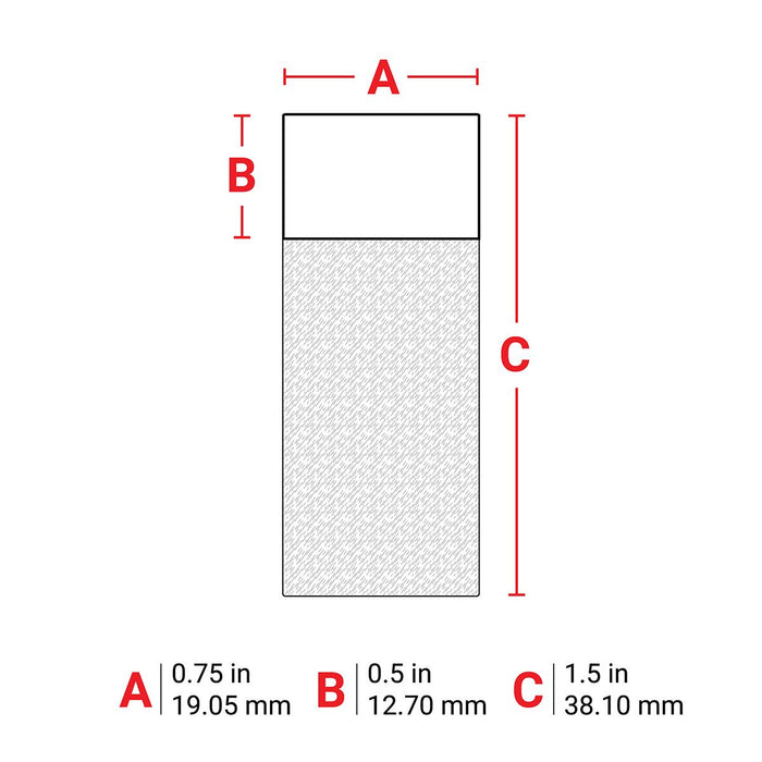 Brady Self Laminating Vinyl Wrap Around Wire and Cable Labels for M7 Printers 38.10x19.05mm White