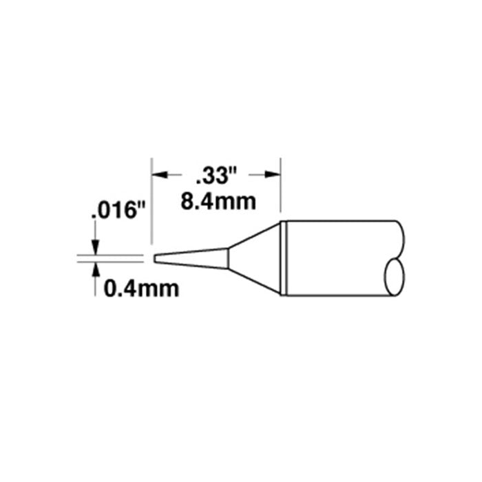 Metcal CVC Soldering Cartridge Conical Narrow 0.4x8.4mm 700 Series CVC-7CN1404S